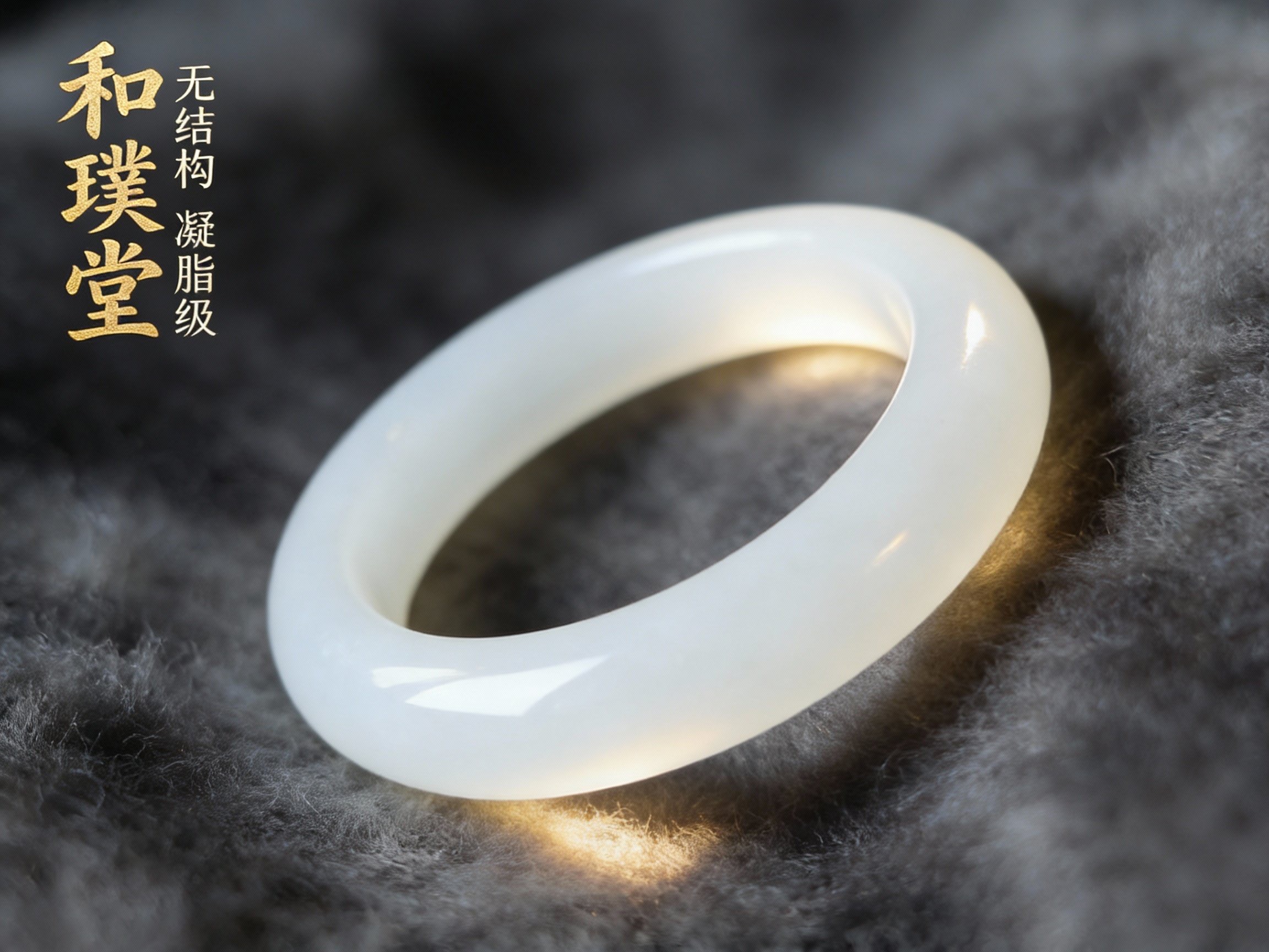 和田白玉手镯