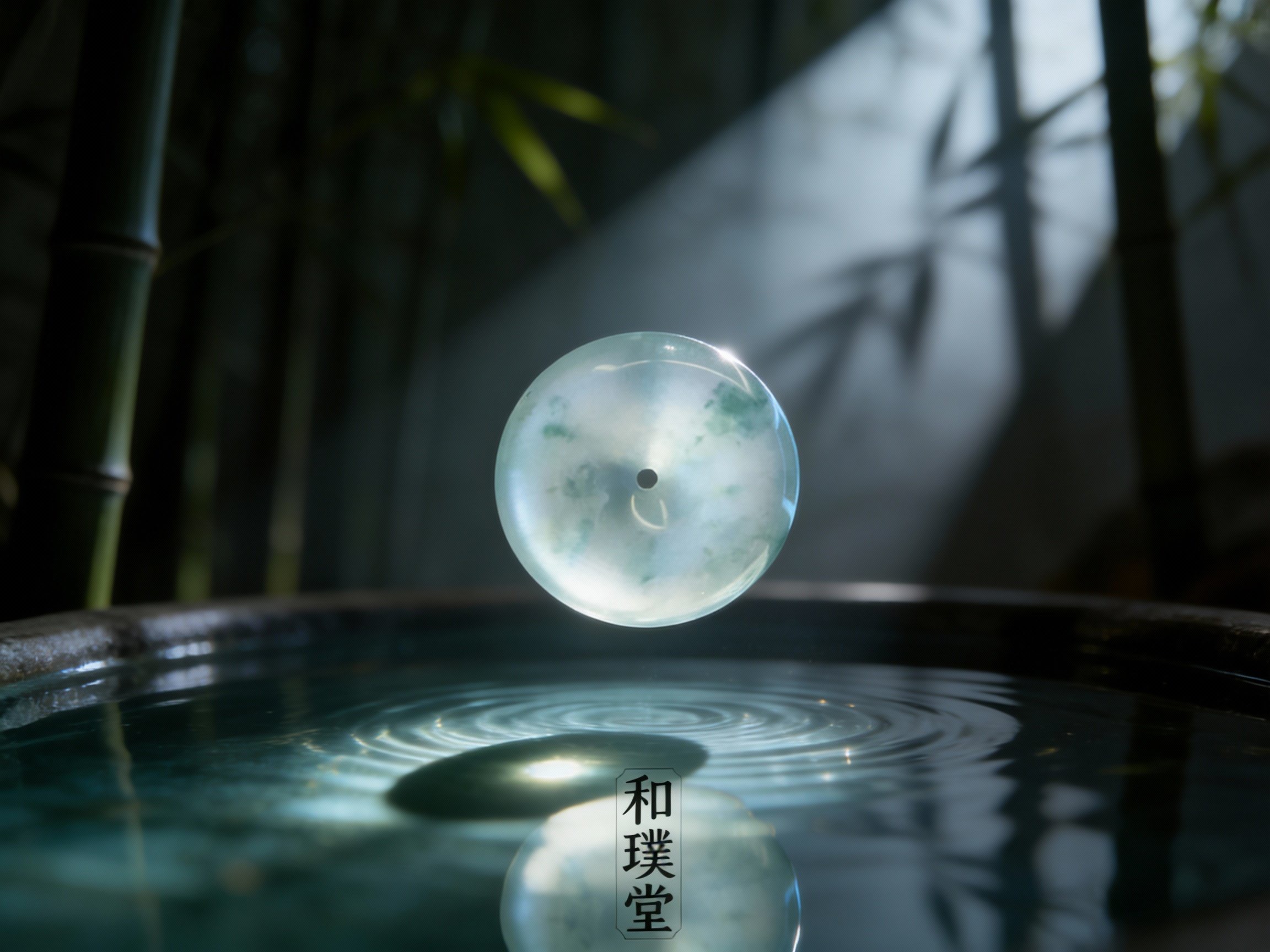 冰种飘花大平安扣
